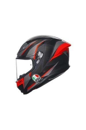 Agv K6 S Karve Matt Black Grey Red Kapalı Kask