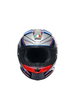 Agv K6 S Slashcut Blue Red Kapalı Kask
