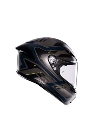 Agv K6 S Mplk Enhance Matt Grey Yellow Fluo Kapalı Kask