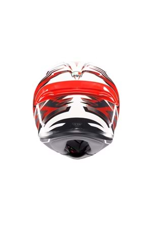 Agv K6 S Reeval White Red Grey Kapalı Kask