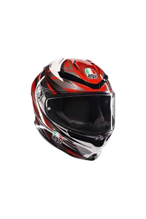 Agv K6 S Reeval White Red Grey Kapalı Kask