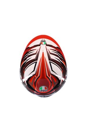 Agv K6 S Reeval White Red Grey Kapalı Kask