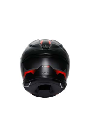 Agv K6 S Karve Matt Black Grey Red Kapalı Kask