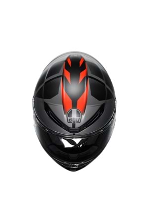 Agv K6 S Karve Matt Black Grey Red Kapalı Kask