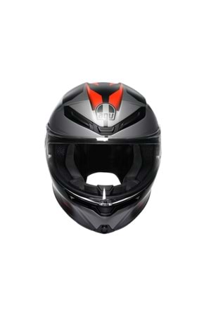 Agv K6 S Karve Matt Black Grey Red Kapalı Kask