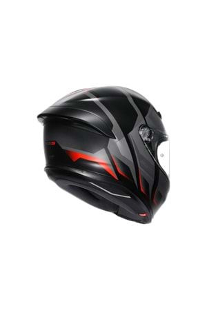 Agv K6 S Karve Matt Black Grey Red Kapalı Kask