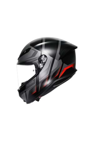 Agv K6 S Karve Matt Black Grey Red Kapalı Kask