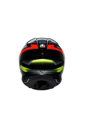 Agv K6 S Erazer Black Red Yellow Fluo Kapalı Kask