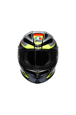 Agv K6 S Erazer Black Red Yellow Fluo Kapalı Kask