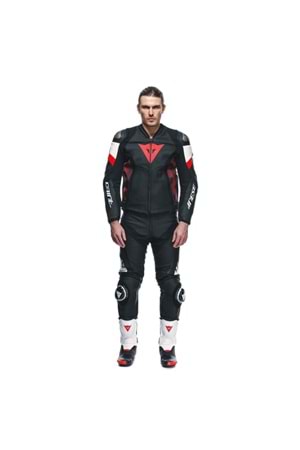 Dainese Avro 5 Blk Red Lava White Deri Mont SİYAH KIRMIZI