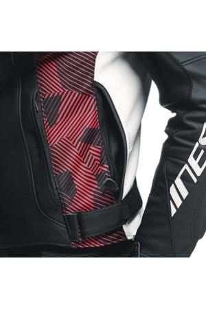 Dainese Avro 5 Blk Red Lava White Deri Mont SİYAH KIRMIZI