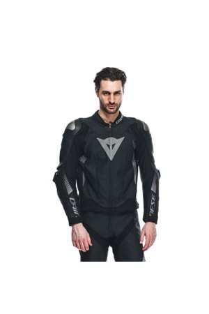 Dainese Super Speed 4 Black Matt Charcoal Gray Deri Mont