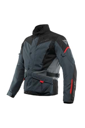 Dainese Tempest 3 Ebony Black Lava Red D-Dry Mont GRİ SİYAH