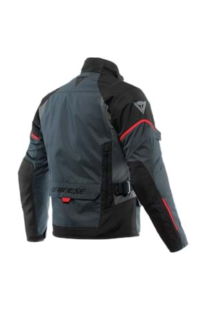 Dainese Tempest 3 Ebony Black Lava Red D-Dry Mont GRİ SİYAH