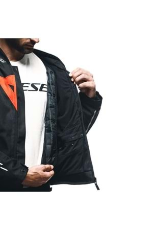 Dainese Avro 5 Black Red Fluo White Tekstil Mont