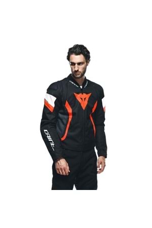 Dainese Avro 5 Black Red Fluo White Tekstil Mont