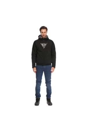 Dainese Bovısa Black White Tekstil Mont SİYAH BEYAZ