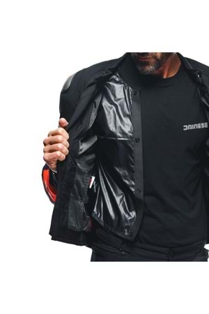 Dainese Energyca Air Black Fluo Red Tekstil Mont KIRMIZI SİYAH