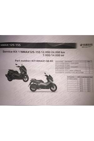 Nmax 125/155 Servis Kit 1 (12000-24000 KM)