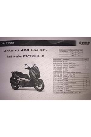 X-Max 300/250 Bakım Kiti 20000 KM (2017-2022)