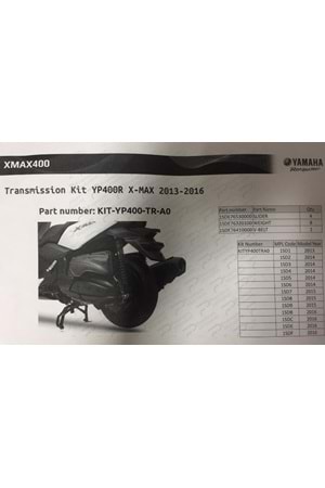 Xmax 400 Varyatör Bakım Kiti (2013-2016 Model Yılları)