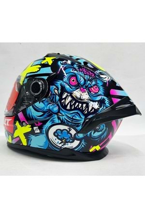 MT KASK FF128SV BRAKER SV CRAZY TEDDY B7 PARLAK
