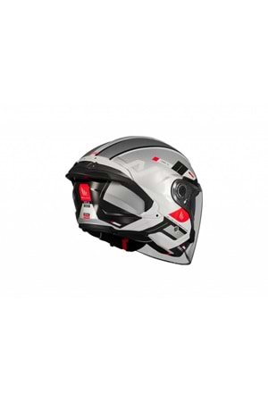 Kask Mt Cosmo Sv Silence A2 Gloss Gümüş Gözlüklü