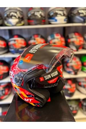 Kask Mt Cosmo Sv Sergıo Garcıa E5 Parlak Kırmızı