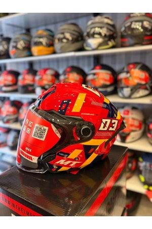 Kask Mt Cosmo Sv Sergıo Garcıa E5 Parlak Kırmızı