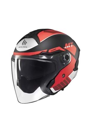 MT Cosmo Sv Cruıser B5 Mat Kırmızı Açık Kask