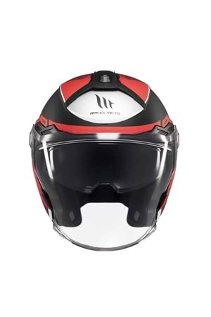 MT Cosmo Sv Cruıser B5 Mat Kırmızı Açık Kask
