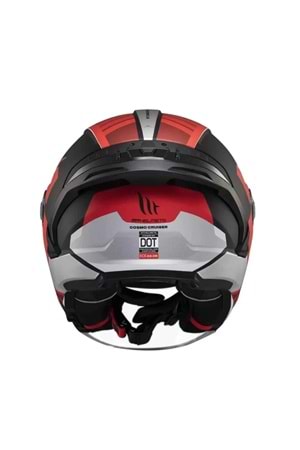 MT Cosmo Sv Cruıser B5 Mat Kırmızı Açık Kask