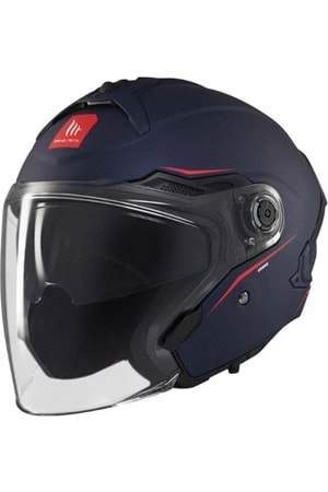 MT Cosmo Sv Solid A7 Mavi Mat Açık Kask