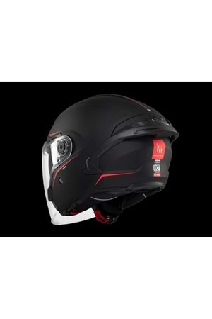 MT Cosmo Sv Solid A1 Mat Siyah Açık Kask