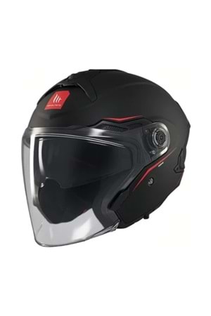 MT Cosmo Sv Solid A1 Mat Siyah Açık Kask
