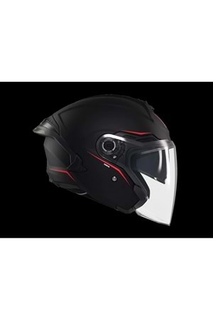 MT Cosmo Sv Solid A1 Mat Siyah Açık Kask
