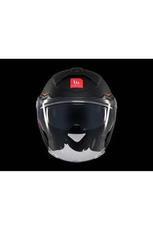 MT Cosmo Sv Solid A1 Mat Siyah Açık Kask