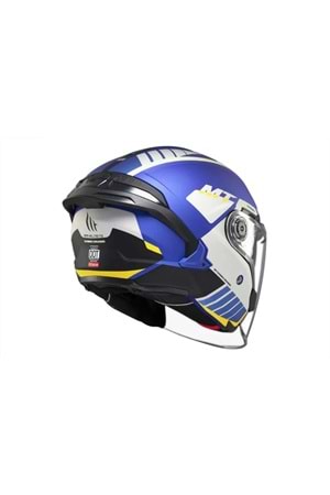 MT Cosmo Sv Cruıser C7 Mat Mavi Açık Kask