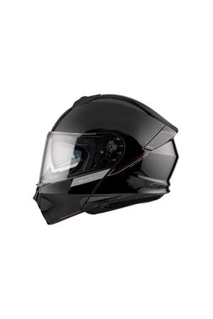 MT Genesis Sv Solid A1 Parlak Siyah Çene Açılır Kask