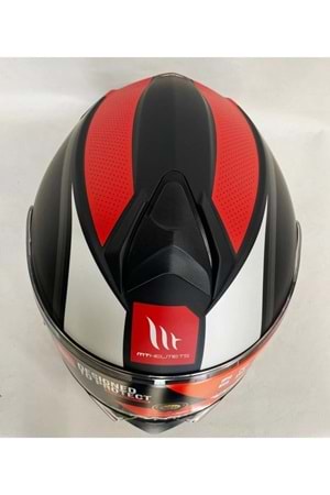 MT Genesis Cave A5 Mat Kırmızı Siyah Çene Açılır Kask