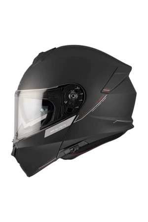 MT Genesis Sv Solid A1 Mat Çene Açılır Kask SİYAH