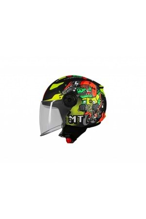 Mt Çocuk Lıte Dino A1 Mat Siyah Kask