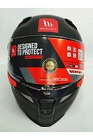 MT Kask Revenge 2 Solid A1 Matt Black Şeffaf Vizörlü MAT SİYAH