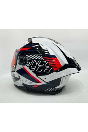 MT Thunder 4sv Luminence A7 Şefaf Vizörlü Kask Parlak Renk ÇOK RENKLİ