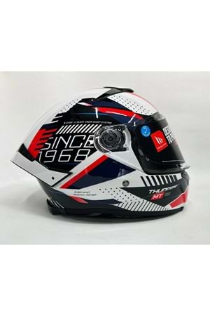 MT Thunder 4sv Luminence A7 Şefaf Vizörlü Kask Parlak Renk ÇOK RENKLİ