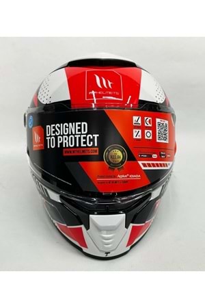 MT Thunder 4sv Luminence A7 Şefaf Vizörlü Kask Parlak Renk ÇOK RENKLİ