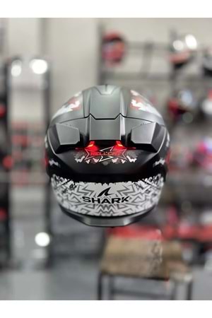 Shark Skwal I3 Hellcat Mat Siyah Beyaz