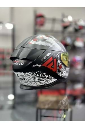 Shark Skwal I3 Hellcat Mat Siyah Beyaz