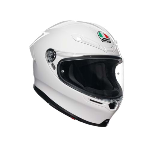 Agv K6 S Mono White Kapalı Kask