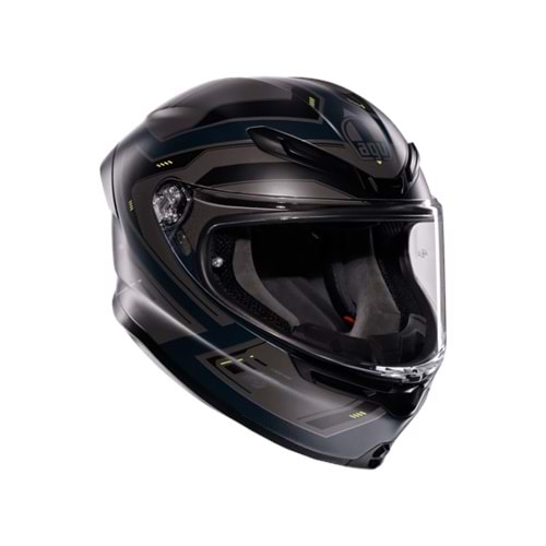 Agv K6 S Mplk Enhance Matt Grey Yellow Fluo Kapalı Kask